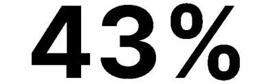 43%