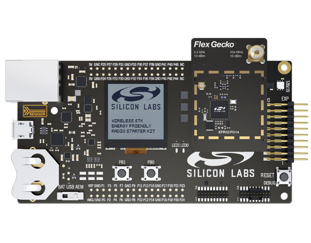 SLWSTK6061B EFR32FG 868 MHz 2.4 GHz and Sub-GHz Starter Kit