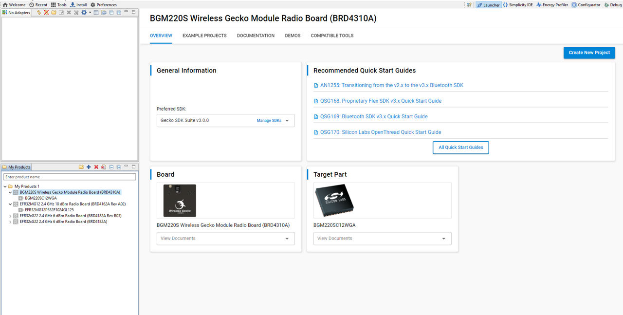 BGM220-EK4314A Bluetooth モジュール・エクスプローラー・キット